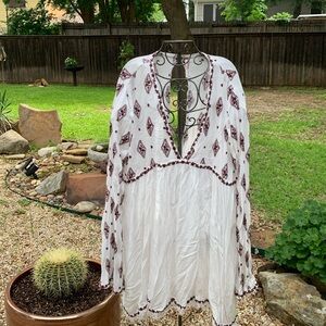 Mid long sleeve free people dress